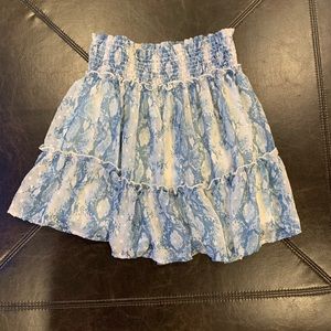 BRAND NEW blue and white boutique skirt